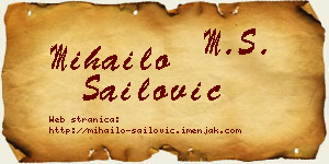 Mihailo Sailović vizit kartica
